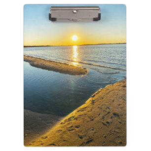 Porte-bloc Plage Jones Beach New York NY LI coucher de soleil