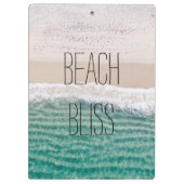 Porte-bloc Plage Tropical Ocean Waves Scene Votre Nom (Dos)
