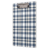 Porte-bloc Plaid blanc bleu 1 (Gauche)