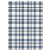Porte-bloc Plaid blanc bleu 1 (Dos)
