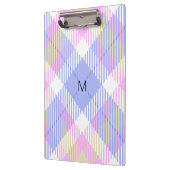Porte-bloc Plaid bleu rose jaune (Gauche)
