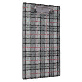 Porte-bloc Plaid de pixel dans le gris avec la rayure rouge (Swatch)