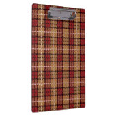 Porte-bloc Plaid de pixel en rouge et or (Swatch)