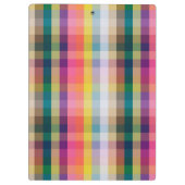 Porte-bloc Plaid écossais abstrait (Dos)