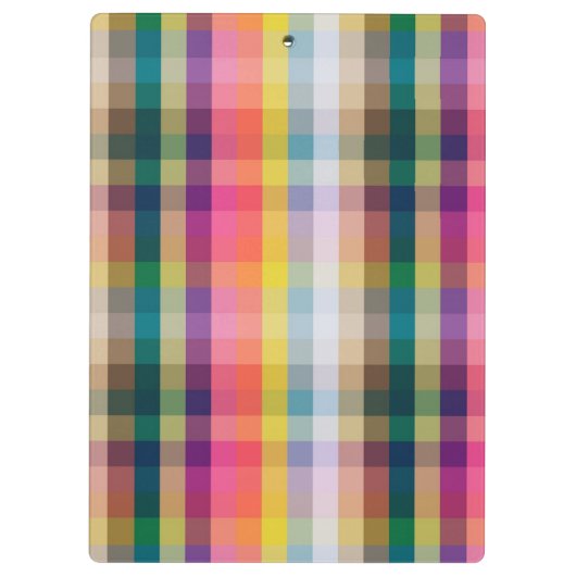 Porte-bloc Plaid écossais abstrait (Dos)