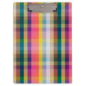 Porte-bloc Plaid écossais abstrait (Devant)
