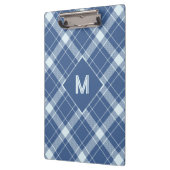 Porte-bloc Plaid Monogramme personnalisé / Motif Tartan (Gauche)