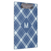 Porte-bloc Plaid Monogramme personnalisé / Motif Tartan (Swatch)