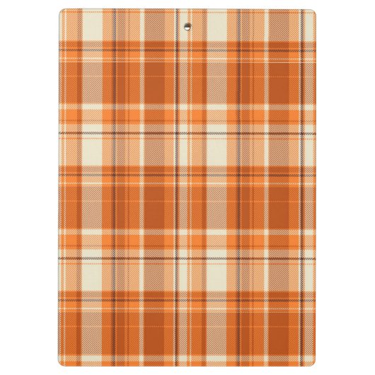 Porte-bloc Plaid orange (Dos)