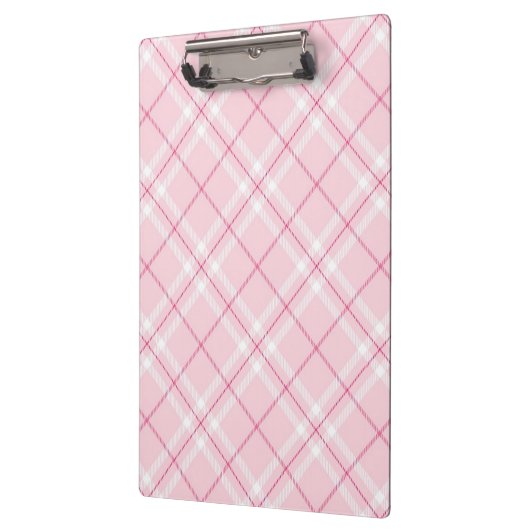 Porte-bloc Plaid rose-clair (Gauche)