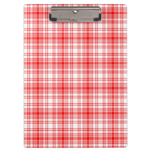 Porte-bloc Plaid rouge