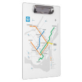 Porte-bloc Plan de métro léger STM Montréal blanc HD (Swatch)