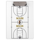 Porte-bloc Plan de terrain de basketball non effaçable (Devant)