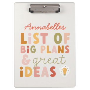 Porte-bloc Plan de typographie moderne coloré et audacieux et