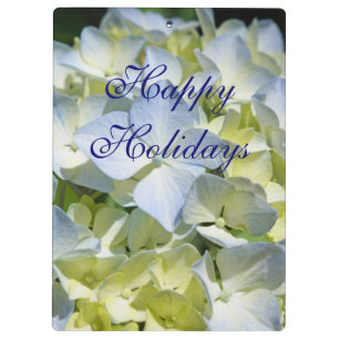 Porte-bloc Planches à pince Joyeuses Fêtes Fleurs d'hortensia