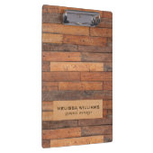 Porte-bloc Planches en bois marron rustique vieilli (Swatch)