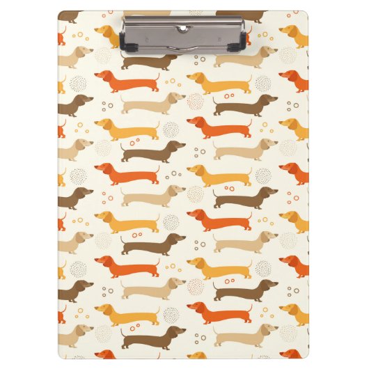 Porte-bloc Planchette Dachshunds et Points (Devant)
