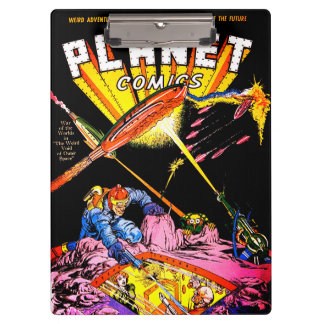 Porte-bloc Planet Comics Laser Attaque Sci Fi Vintage Comics