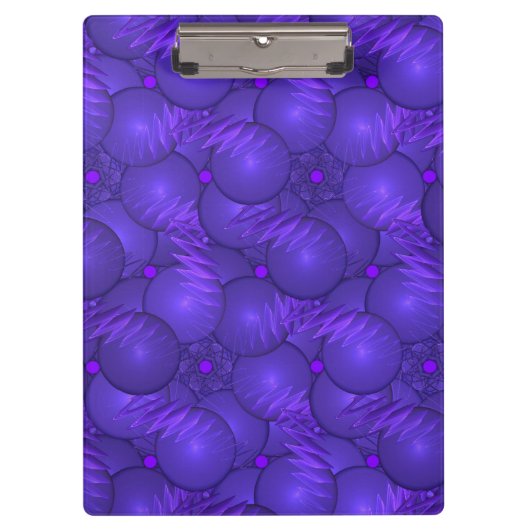 Porte-bloc Planètes violettes et éclairs (Devant)