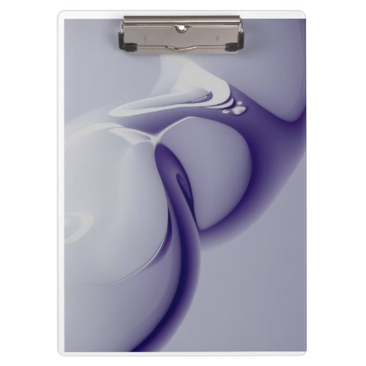 Porte-bloc Planificateur à spirale d'art fluide violet minima (Devant)