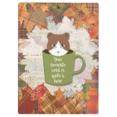 Porte-bloc Planificateur Chat Automne (Dos)