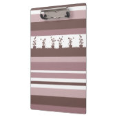 Porte-bloc Plantes en pot à motif de silhouette rayée (Gauche)