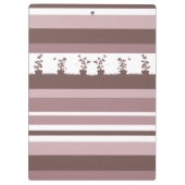 Porte-bloc Plantes en pot à motif de silhouette rayée (Dos)