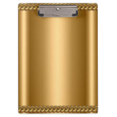 Porte-bloc Plaque de chaîne en bronze doré Ajouter le nom de (Devant)