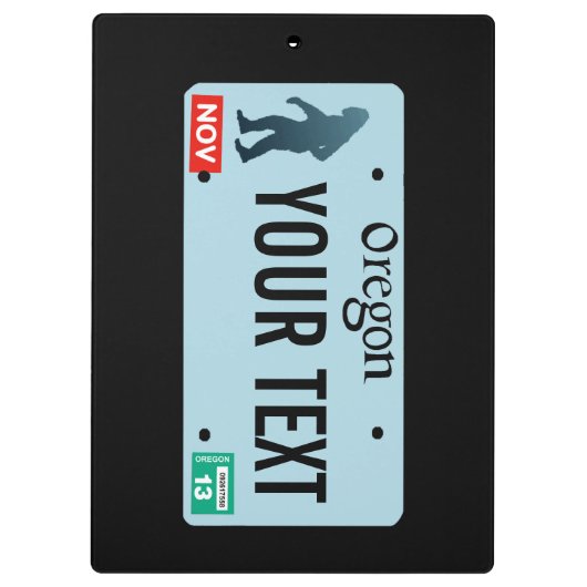 Porte-bloc Plaque de licence Oregon Sasquatch (Dos)