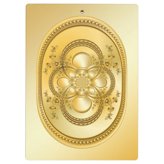 Porte-bloc Plaque d'or (Dos)