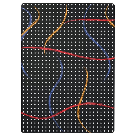 Porte-bloc Plaque et points de peinture rétro (Dos)