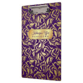 Porte-bloc Plaque signalétique Luxe de pourpre royal de (Gauche)