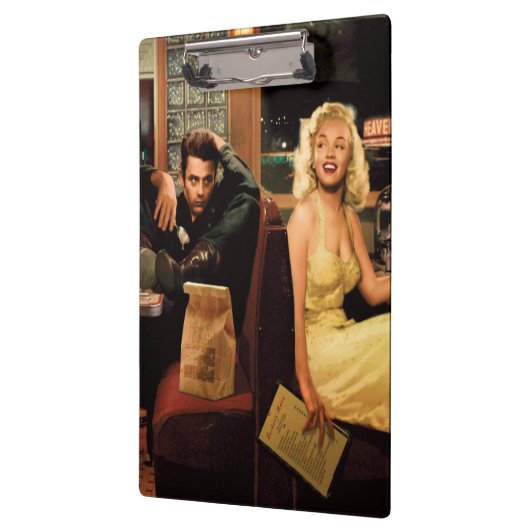 Porte-bloc Plat bleu (Gauche)