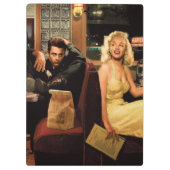 Porte-bloc Plat bleu (Dos)