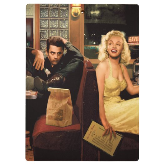 Porte-bloc Plat bleu (Dos)