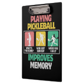 Porte-bloc Playing Pickleball Improves Memory (Gauche)