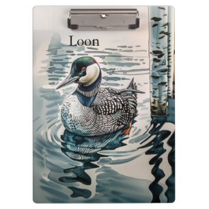 Porte-bloc Plongeon élégant sur le lac - texte personnalisé