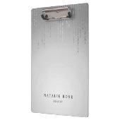 Porte-bloc Pluie d'argent personnalisée (Gauche)