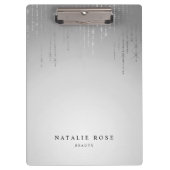 Porte-bloc Pluie d'argent personnalisée (Devant)