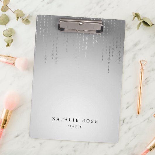 Porte-bloc Pluie d'argent personnalisée