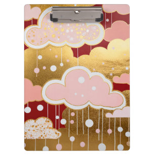 Porte-bloc Pluie écarlate dorée
