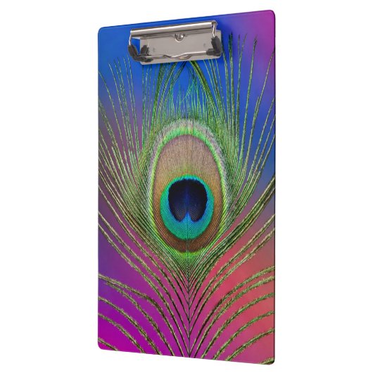 Porte-bloc Plume de queue d'un paon (Gauche)