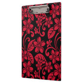 PORTE-BLOC PLUMÉRIE DE L'ÎLE (NOIR/ROUGE) (Gauche)