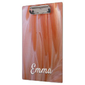 Porte-bloc Plumes de Flamant rose dans les tons roses (Gauche)