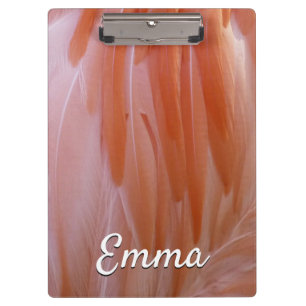 Porte-bloc Plumes de Flamant rose dans les tons roses