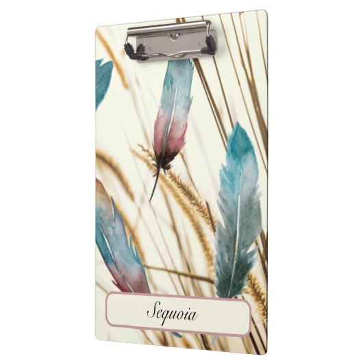 Porte-bloc Plumes et herbe (Gauche)