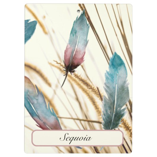 Porte-bloc Plumes et herbe (Dos)