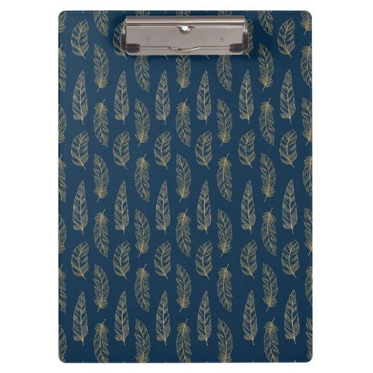 Porte-bloc Plumes motif (Devant)