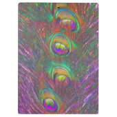 Porte-bloc Plumes Peacock Tinsel de Noël (Dos)