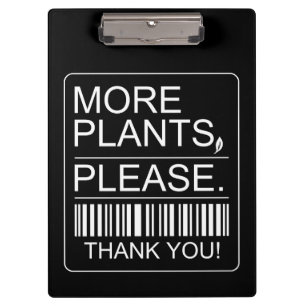 Porte-bloc Plus de plantes s'il vous plaît Cadeau pour amateu